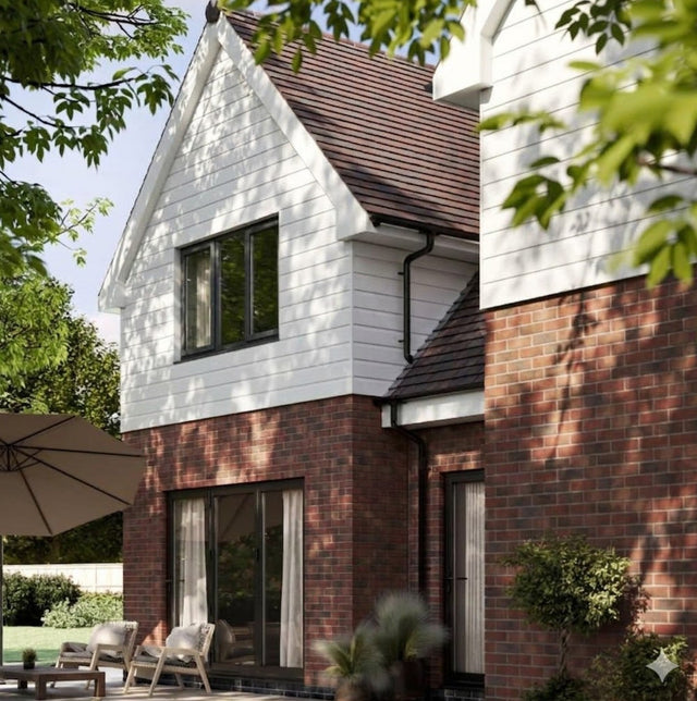 White UPVC Shiplap Cladding