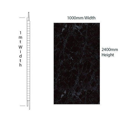 RothPanel Black Marble 2.4mt x 1mt