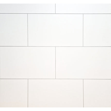 Matt White Tile Neptune 1mt PVC Wall Panel