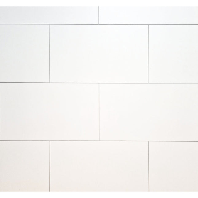 Matt White Tile Neptune 1mt PVC Wall Panel