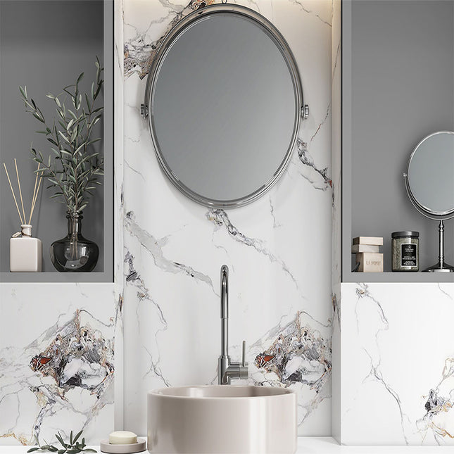 Onyx Carrara Marble Super Matt Neptune 1mt PVC Wall Panel