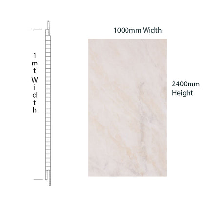 Pergamon Marble Neptune 1mt PVC Wall Panel