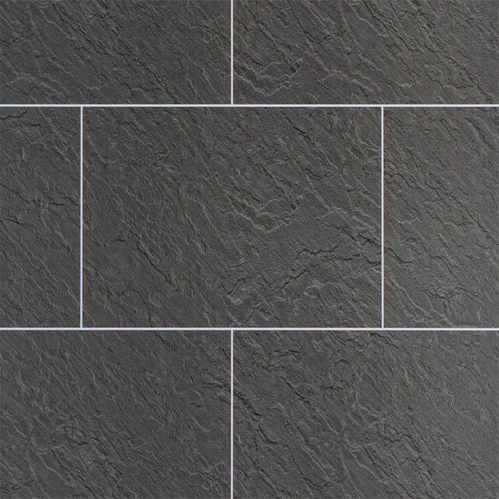 Riven Slate Tile Effect PVC Panels - 1m Wide Matt Groutline Cladding ...