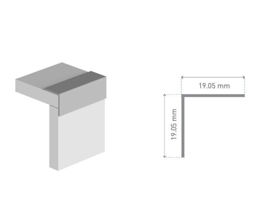 Multipanel Type 102 Angle Profile - 2.45m Aluminium Trim – The Wall ...