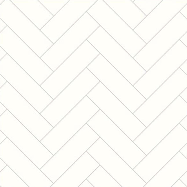 Alpine White Multipanel Herringbone