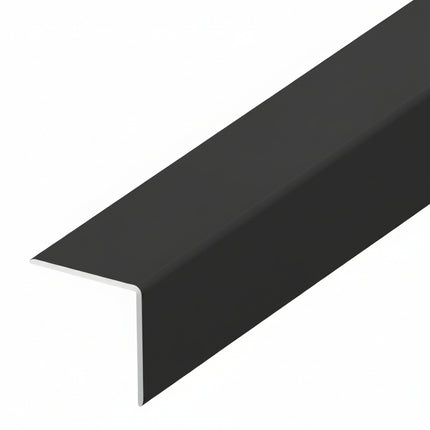 Anthracite PVC corner on a white background