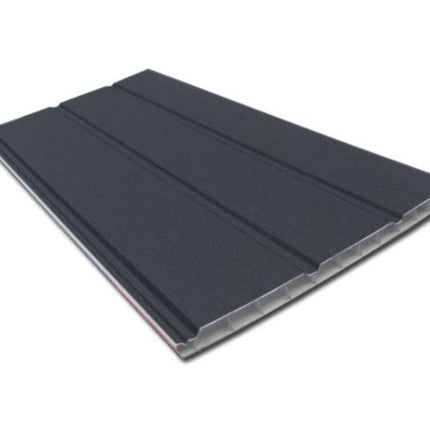 Anthracite Grey (Grained) 300mm Hollow Soffit - 5mt Length