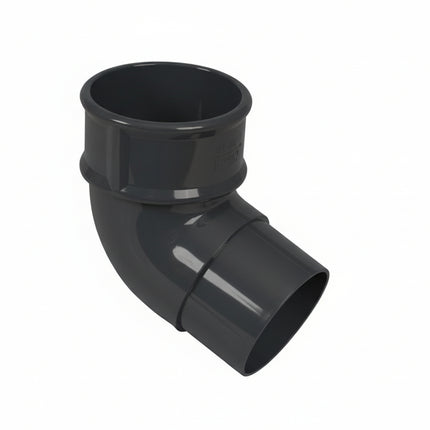 Floplast Round 112.5 Degree Pipe Bend - Anthracite Grey