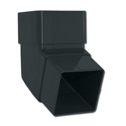Anthracite Grey plastic fitting on a white background