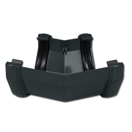 Anthracite Grey FloPlast Square 135-Degree Gutter Angle