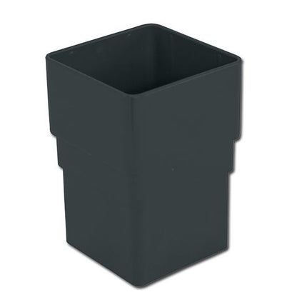 Anthracite Grey FloPlast Square Pipe Socket