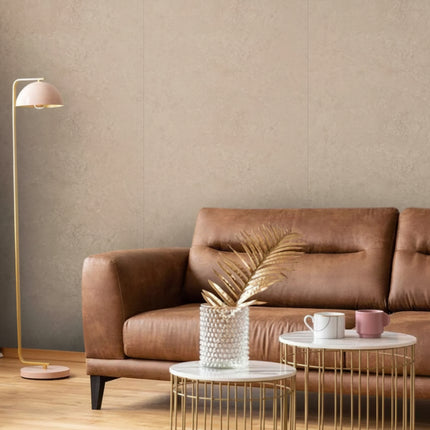 Beige Stone Maxi Panel Wall Panel in a living room setting