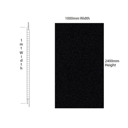 RothPanel Black Gemstone 2.4mt x 1mt