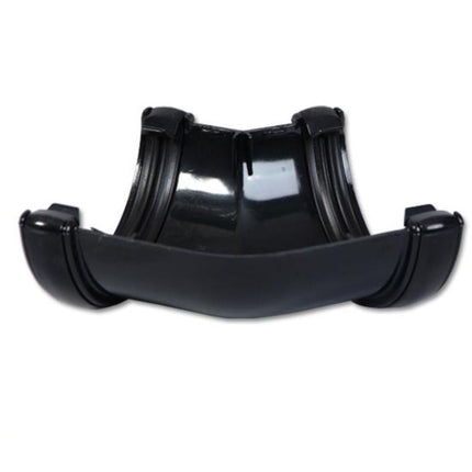 Floplast Round 135 Degree Gutter Angle - Black
