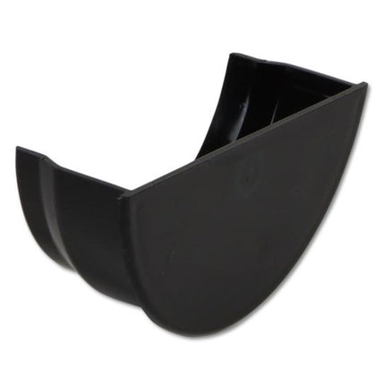 Floplast Round Internal Stop End - Black