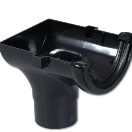 Floplast Round Stop End Outlet - Black