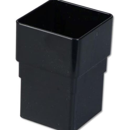 Black FloPlast Square Pipe Socket