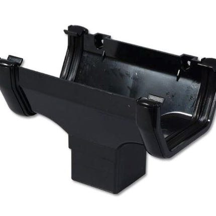 Black FloPlast Square Running Outlet
