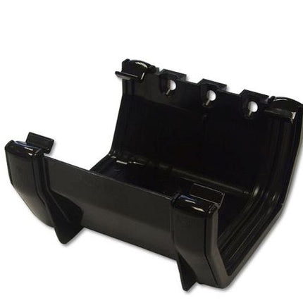 Black FloPlast Square Gutter Union Joint
