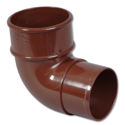 Floplast Round 92.5 Degree Pipe Bend - Brown