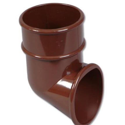 Floplast Round Downpipe Shoe - Brown