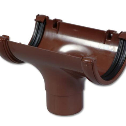 Floplast Round Running Outlet - Brown