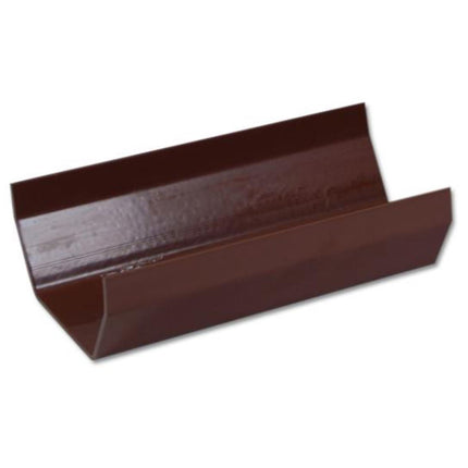 FloPlast 114mm Square Gutter – 4mt – Brown