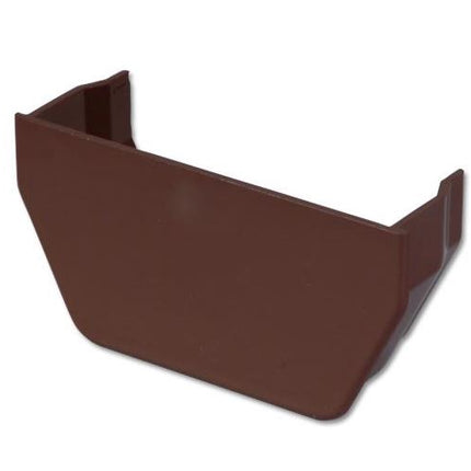 Brown Square Internal Stop End, Floplast Brand on a white background.