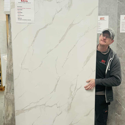 RothPanel Carrara Marble Gloss 2.4mt x 1mt