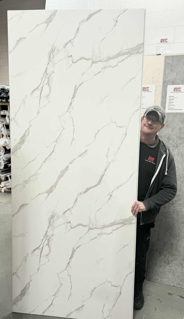 RothPanel Carrara Marble Matt 2.4mt x 1mt