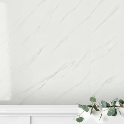 Carrera Marble Gloss White Wall Panelling