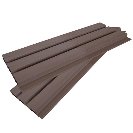 Roth-Slat Composite SlatWall Cladding - Chocolate Brown