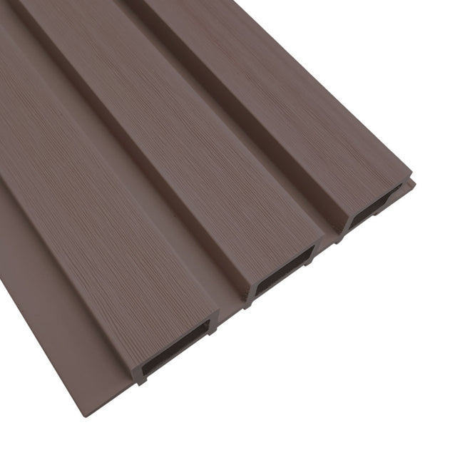 Roth-Slat Composite SlatWall Cladding - Chocolate Brown