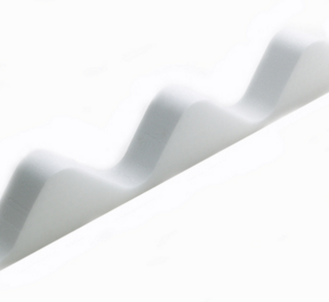 White Foam Eaves Fillers for 3" Standard Profile Corrugated Roofing Sheets