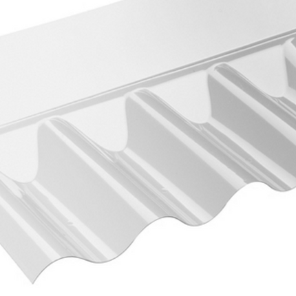 Clear Corrugated Roof Sheet Wall Flashing – 3" Standard Profile