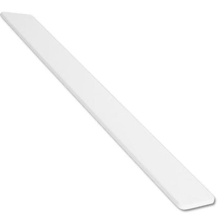 White 300mm Flat Fascia Board End Cap