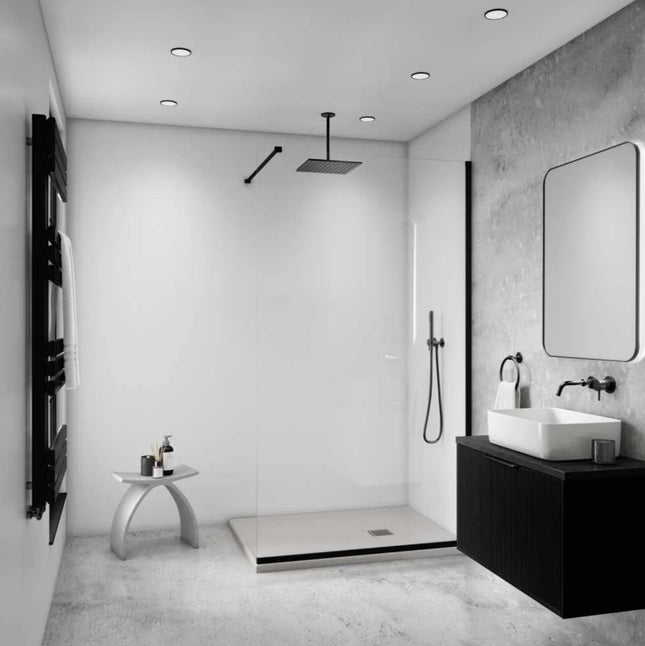 Gloss White Maxi Panel in a bathroom setting