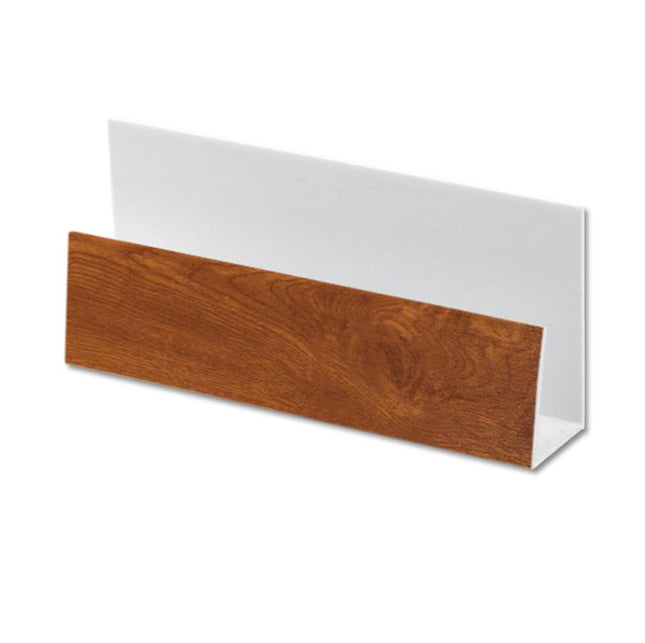 5m Golden Oak UPVC Shiplap Cladding U Trim