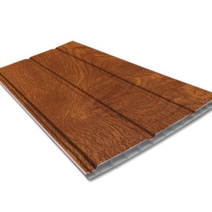 Golden Oak 300mm Hollow Soffit - 5mt Length
