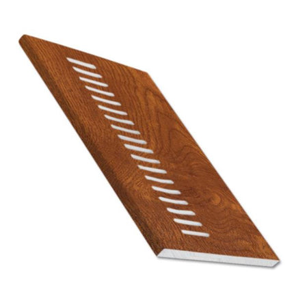 9mm Golden Oak Ventilated UPVC Soffit Board - 5mt Lengths