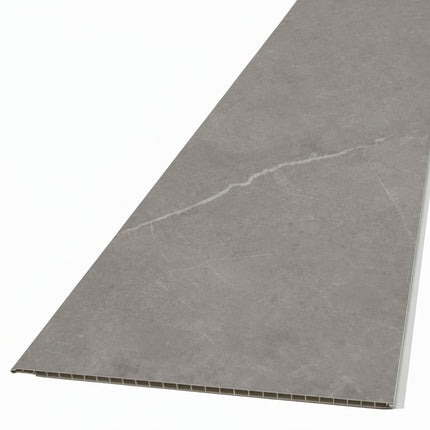 Gray panel on a white background