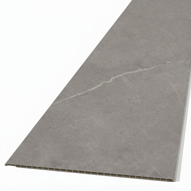 Gray panel on a white background