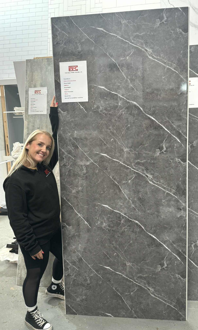 RothPanel Pietra Marble Anthracite Gloss 2.4mt x 1mt
