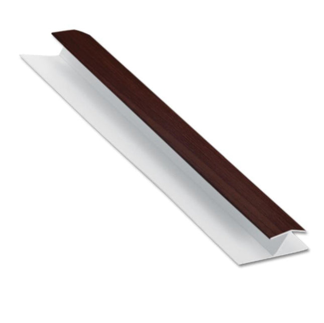 5m Rosewood UPVC Shiplap Cladding H Joint
