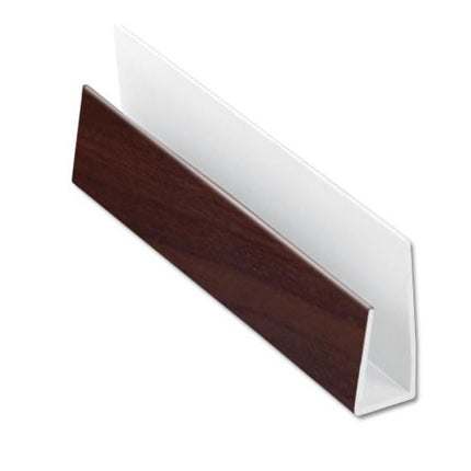 Rosewood Soffit Board J Trim (Edge Trim) 5mt Length