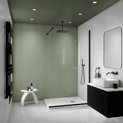 Decorwall Elegance Abstract Sage Green Wall Panel 300mm