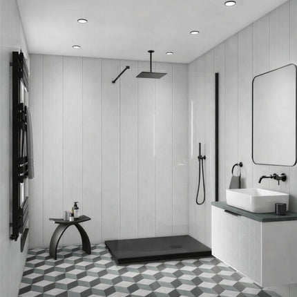 Decorwall Elegance Abstract Silver Wall Panel 300mm