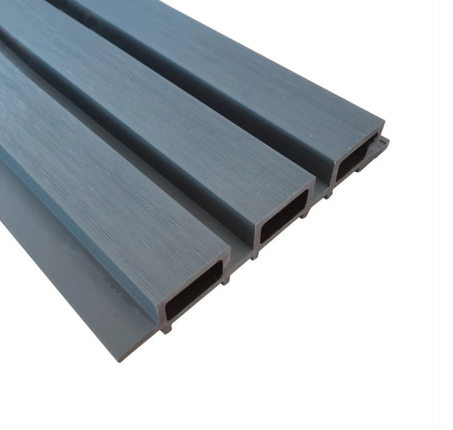 Roth-Slat Composite SlatWall Cladding - Blue-Grey