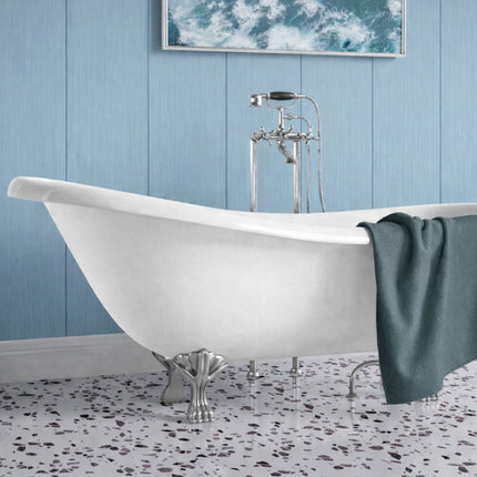 Decorwall Elegance Abstract Soft Blue Wall Panel 300mm