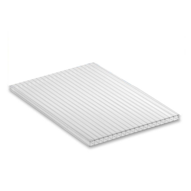 10mm Clear Twinwall Polycarbonate Roof Sheet